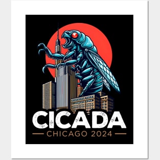 Great Cicada Comeback Tour 2024 Insect Invasion, Chicago Posters and Art